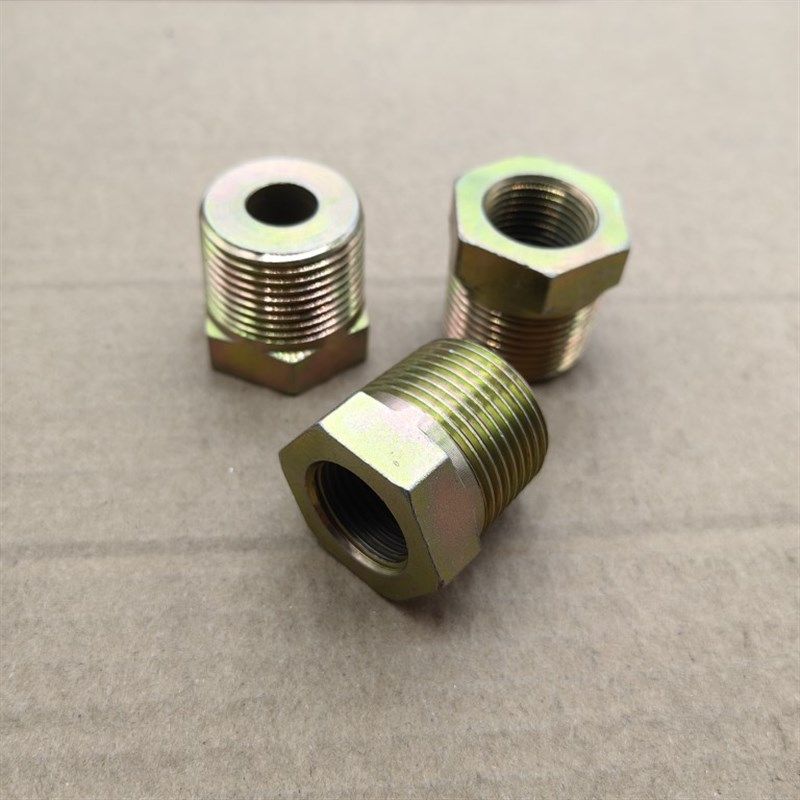 补芯外丝Zg3/4-转内丝M18*1.5高压铁接头外表镀锌6分变18变径0618