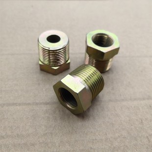 1.5高压铁接头外表镀锌6分变18变径0618 转内丝M18 补芯外丝Zg3