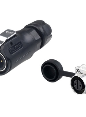 凌科LP-12防水航空插头2 3 4 5 6 7 8芯半金属微小型方形座连接器