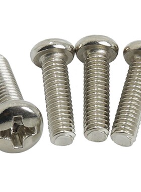 PM十字圆头盘头机牙螺丝钉M4*5X6X8X10X12X14X16X8X20X30X50镍1千