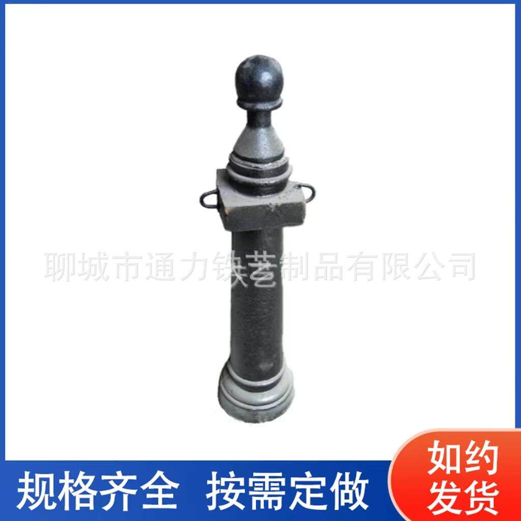 浙江丽水铸铁罗马立柱欧式柱子广场阻车栏杆河道景观铁链立柱
