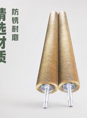 钢丝辊毛刷辊机械缠绕圆形滚筒刷金属除锈抛光除毛刺镀铜丝刷