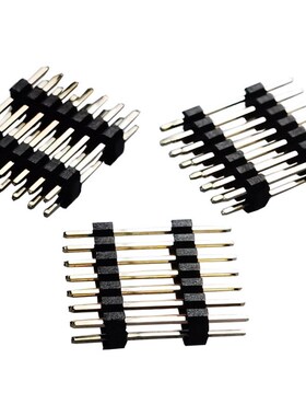 2.0MM 3+4双排双塑排针 2*2/3/4/5/6/7/8/9/10 20P 40P 总高L21MM