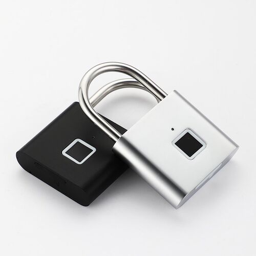 指纹挂锁防水防盗大门锁家用锁头柜子锁学生储物柜智能小号电子锁