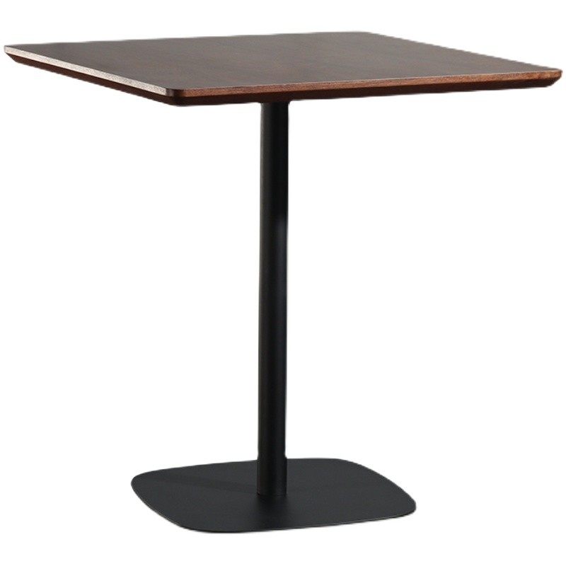 北欧实木桌子方桌休闲奶茶店咖啡厅餐厅现代小户型餐桌白色吃饭桌