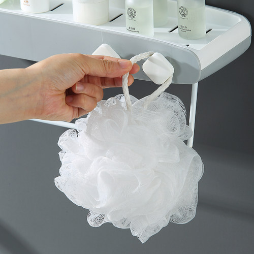 免打孔厨房卫生间置物架浴室吸壁式收纳挂篮无痕三角收纳架肥皂盒