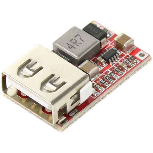 DC-DC降压电源模块6V-12V-24V转5V3A车载USB手机充电器效率97.5%