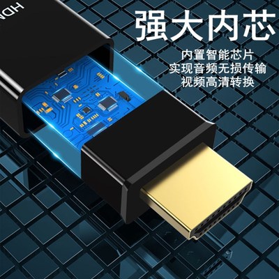 大DP转HDMI高清线4K转换线DisplayPort电脑接显示器电视机投影仪