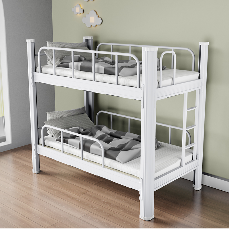 上下铺儿童床幼儿园午休床托班双层床铁艺高低床铁床小学生铁架床