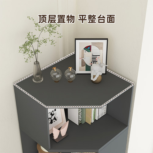书架置物架落地转角书柜置物柜儿童收纳柜家用自由组合格子柜客厅