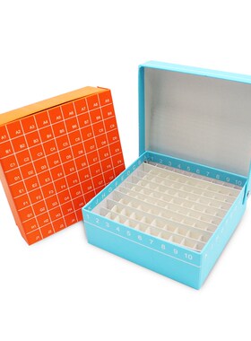 Biosharp白鲨-T142-3-100孔 2ml塑料冻存盒PC淡绿色(PC盖,透明)