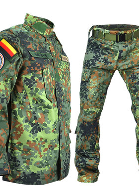 德国斑点丛林作训服ACU野战服国产复刻GSG9特种作战臂章Flectarn