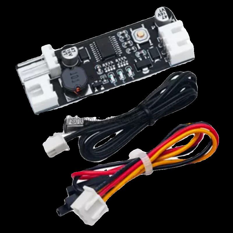 12V4/2-3线 缐PWM风扇温控调速器模块3A温度+转速数显降速降噪带