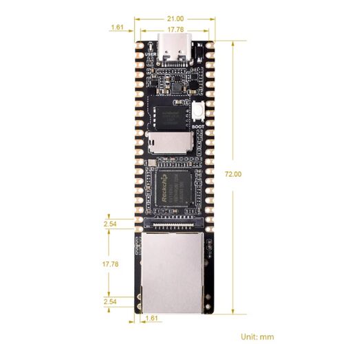 原装正品RV1103 Linux开发板Cortex-A7 带网口 Luckfox Pico Plus