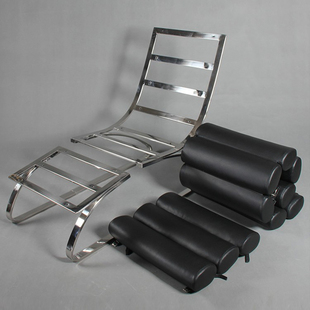 Sinus Chair鼻窦躺椅排骨椅鱼骨椅简约现代不锈钢真皮椅子 Lounge