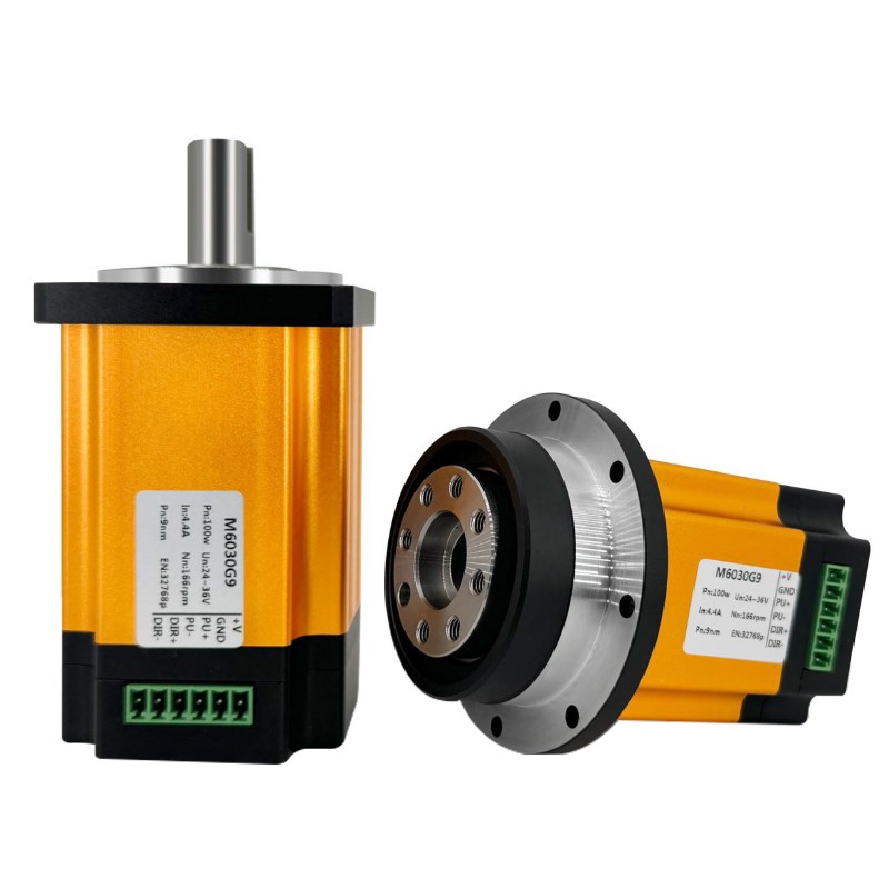 100w直流低压60伺服电机驱动一体机绝对值485CAN通讯减速关节伺服