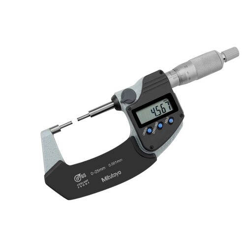 三丰Mitutoyo花键数显外径千分尺 331-251 0-25mm螺旋测微仪