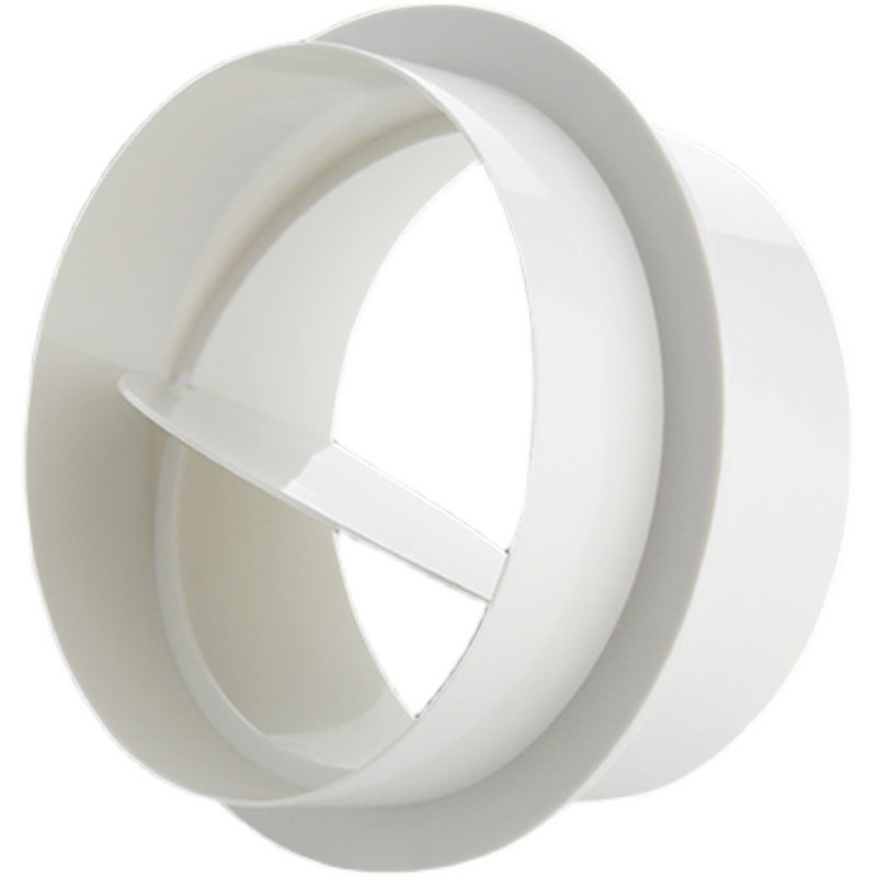PVC圆形管道止回阀卫生间排气换气排风扇浴霸止逆阀80-200mm烟道