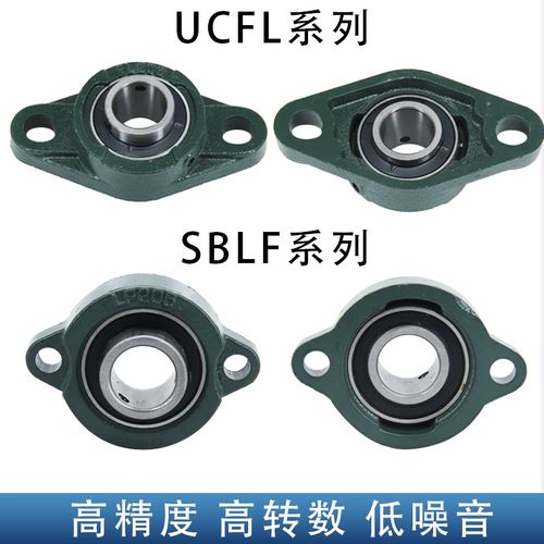 外球面轴承座立式配带支架大全微型方菱形调心UCP/UCF/UCFL固定座