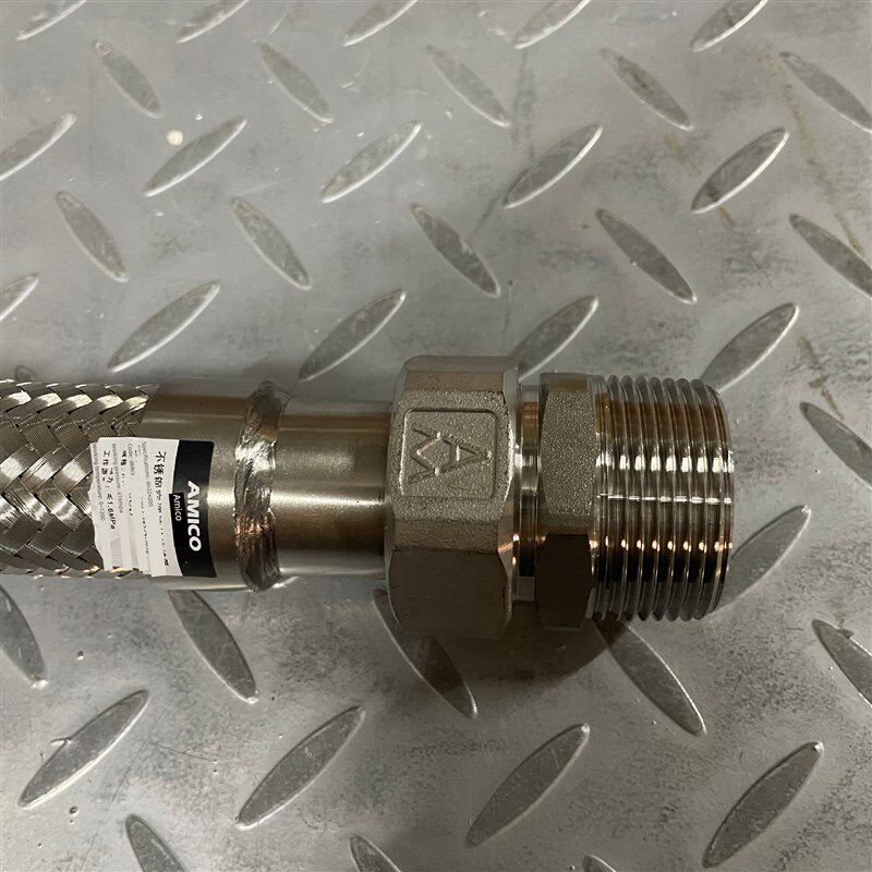 Amico 668Cs不锈钢空调波纹连接管,带编织网螺纹扣连接Dn15-50