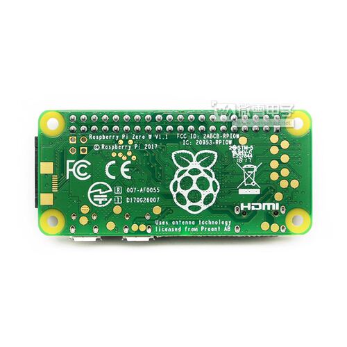 微雪 BCM2835 树莓派Raspberry Pi Zero WH 板载wifi/蓝牙 带排针