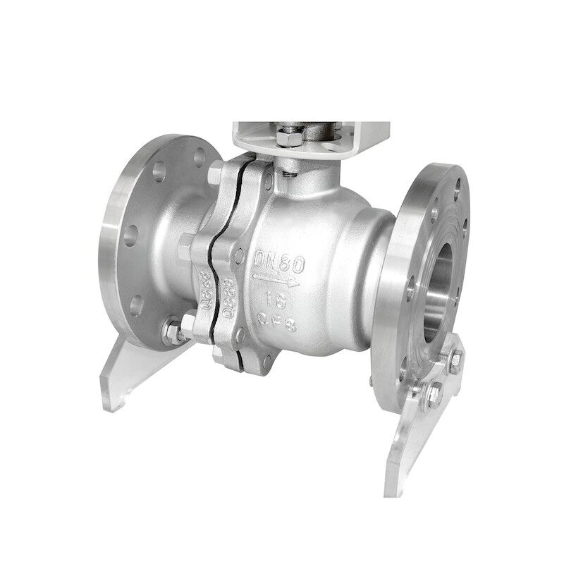 气动球阀法兰Q641F-16P不锈钢304铸钢切断高温蒸汽DN25 32 40 50