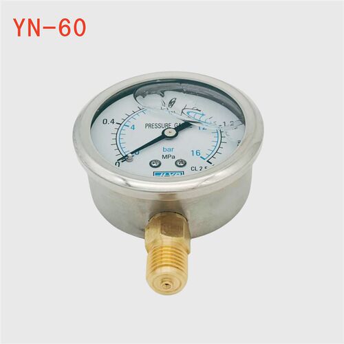 YN-60耐震压力表径向指针式冲油防震液压气压水压油压表