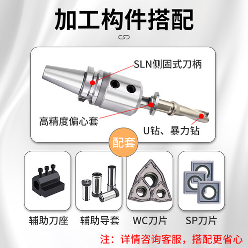 U钻刀杆暴力钻SP平底钻头WC刀片车床用U转数控深孔刀杆快速喷水钻