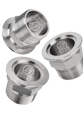 雷杨 KF真空304不锈钢六角外丝接头 R  RC PT 外丝接头KF16/25/40