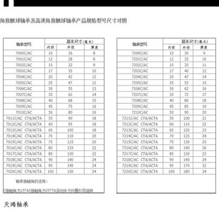 7004 哈尔滨机床主轴7000 7003 7002 7005配对轴承一单含2只 7001