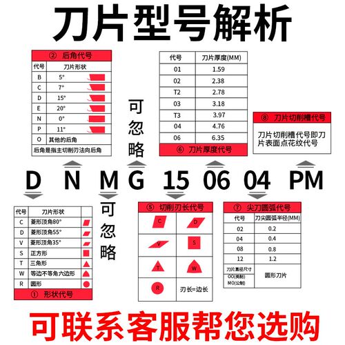 数控车床刀头55度菱形DNMG1504外圆内孔车刀粒DNMG150604车刀刀片