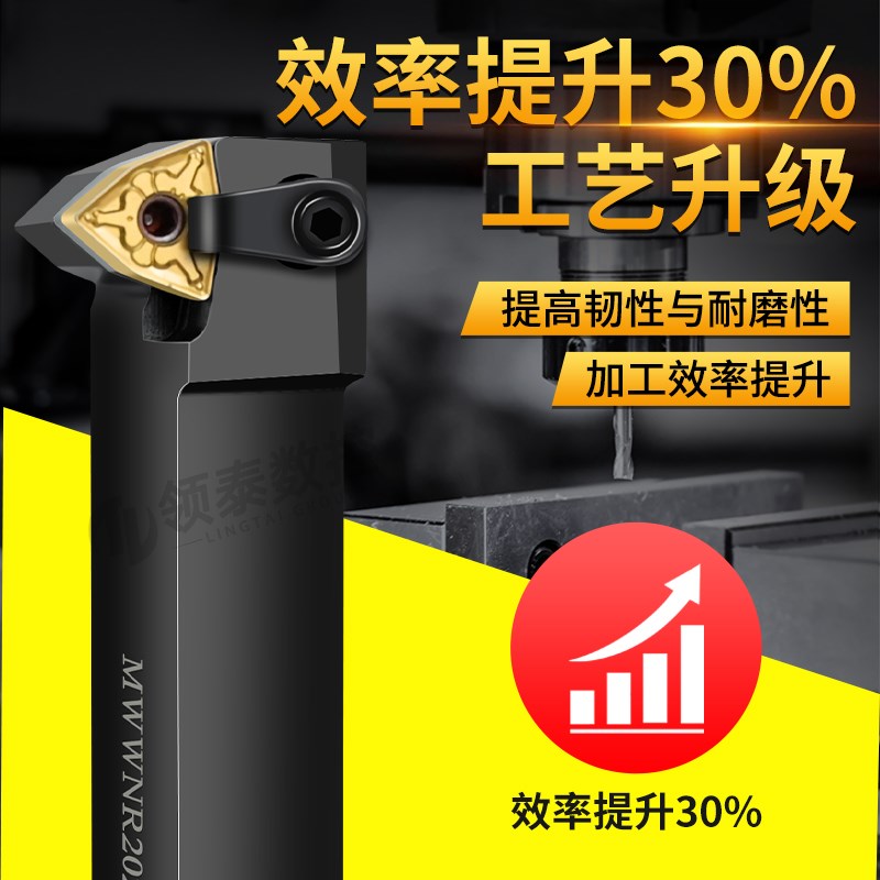 数控外圆刀杆50度桃型MWWNR/L2020K08/2525M08抗震WNMG080408刀片图片