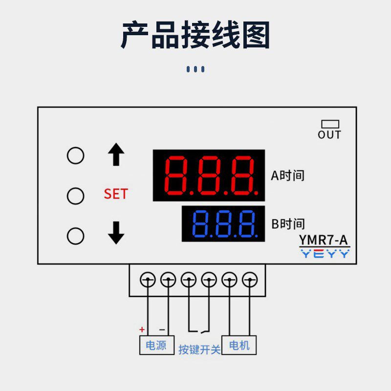 直流无刷电机正反转循环控制器电动推杆电机自动升降往返控制12V