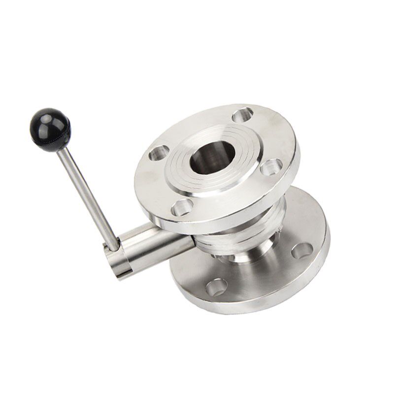 卫生级304不锈钢法兰蝶阀闸阀水管法兰阀门DN25 DN32 DN40 DN50