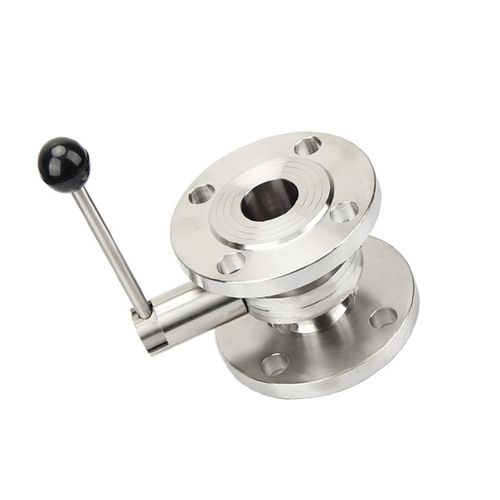 卫生级304不锈钢法兰蝶阀闸阀水管法兰阀门DN25 DN32 DN40 DN50