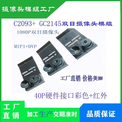 C2093+ GC2145双目摄像头模组 DVP/MIPI接口 GC2093宽动态摄像头