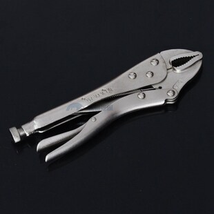 南豫10寸大力钳 圆嘴圆口夹钳子平口平头大力钳快速夹 固定夹持钳