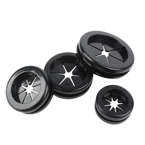 双面护线圈环保橡胶米字型开孔护线圈配电箱出线孔护套防尘过线圈