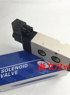 电磁阀4M410-15 4分螺纹G1/2换向阀4M41015A/B板式贴面按装
