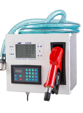车载加油机12V24V220V全自动柴油小型自吸抽油泵定量价计量加油枪