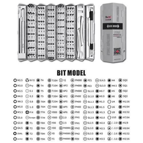 金卡思多功能螺丝刀K-8128手机主板维修工具强磁性高精密高硬度