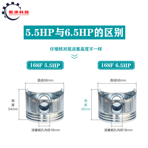 汽油发电机配件3/5/8KW152F154F168F170F177F188F190F192活塞总成
