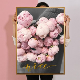 北欧卧室装饰画床头客厅沙发背景墙现代简约挂画单身公寓房间布置