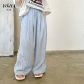 儿童裤 阔腿裤 子25夏季 女童休闲裤 韩版 薄款 新款 洋气宽松女孩夏裤