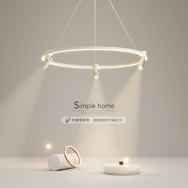 创意吊灯led餐厅灯现代简约北欧圆形个性书房主卧室灯客厅灯灯具