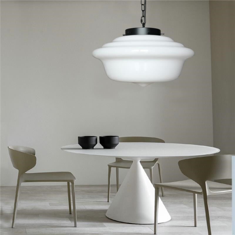 复古上海老洋房简约乡村民国风餐厅吧台咖啡厅卧室玻璃吊链餐吊灯