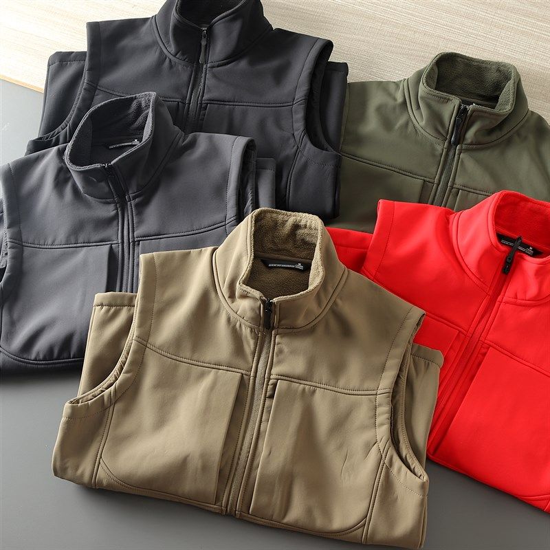 神品来袭!透气保暖!秋季男士户外多功能防风加绒软壳马甲背心潮,男装,常规马甲,淘宝优惠券,粉丝福利购,淘宝优惠卷
