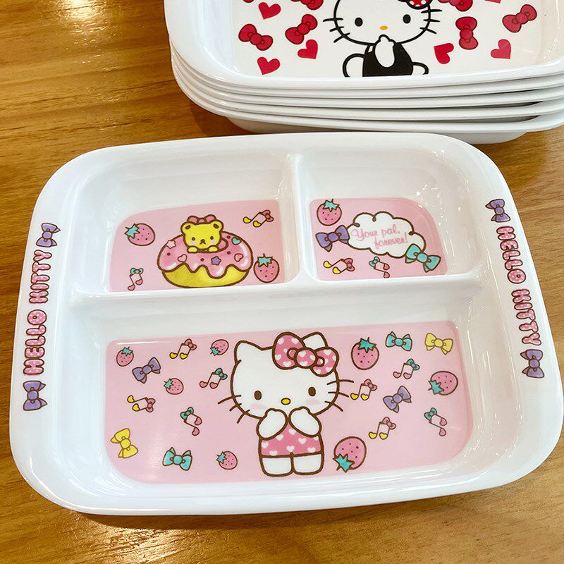 分格盘儿童宝宝分格餐盘男孩女孩三格餐具减肥分隔早餐盘饭盘卡通
