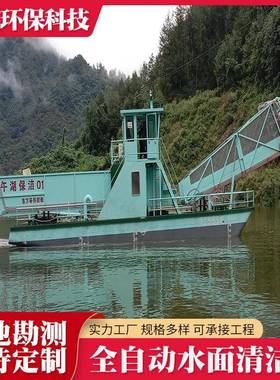 水面清洁船全自动保洁船DFBJ150型螺旋桨驱动清理湖泊垃圾水草