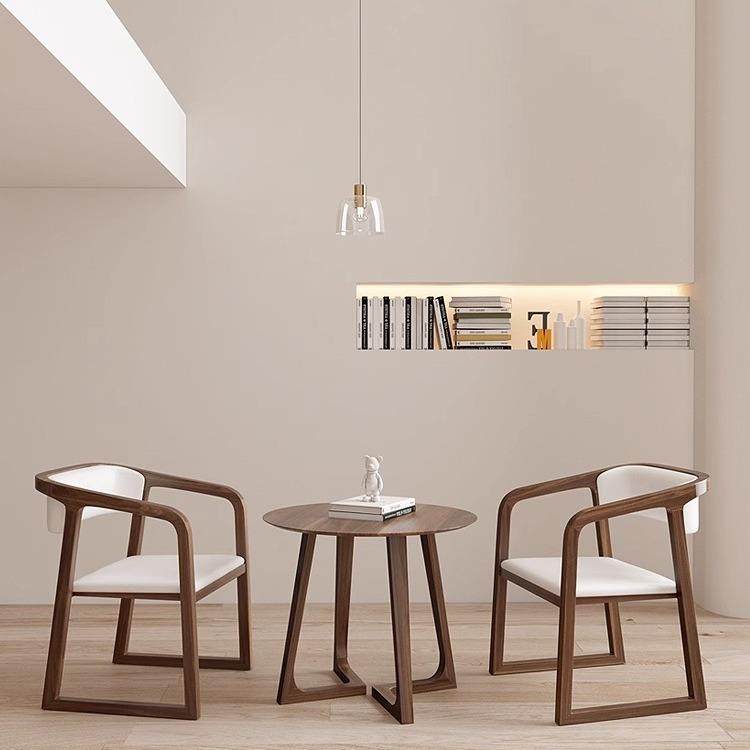 实木餐椅复古休闲咖啡厅阳台酒店客房靠背扶手椅子洽谈接待小茶几,住宅家具,餐椅,淘宝优惠券,粉丝福利购,淘宝优惠卷